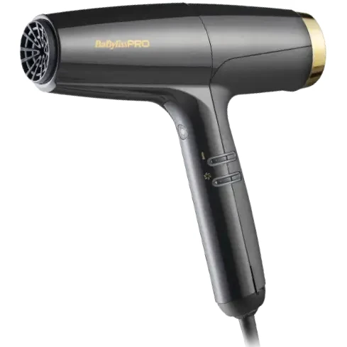 BaByliss PRO Falco Graphite&Gold - Ultracicha Suszarka do Włosów + Dyfuzor - 2000W - BAB8550E.webp