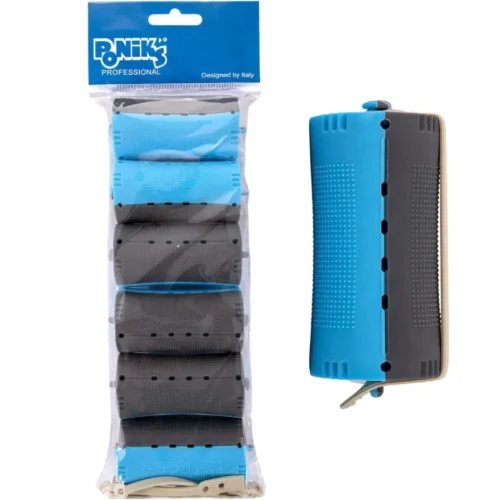 Poniks CW012 - Wałki do Trwałej Ondulacji z Silkonowymi Gumkami - ∅ 40mm XXXL - 6 szt..webp