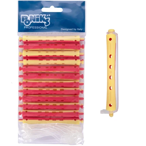 Poniks CW004T - Wałki do Trwałej Ondulacji z Silkonowymi Gumkami - ∅ 9mm - 12 szt..webp