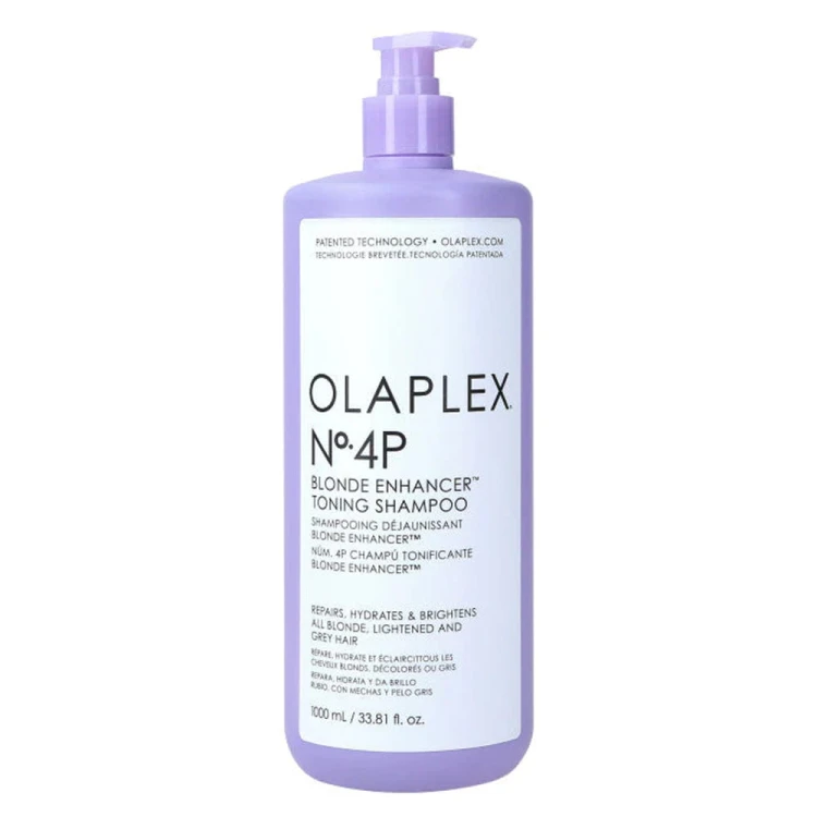 OLAPLEX No. 4P Blonde Enhancer Toning Shampoo - Regenerujący Szampon Tonizujący do Włosów Blond 1000ml.jpg