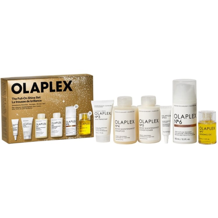 OLAPLEX SET The Full-On Shine No.3 & No. 4 & No. 5 & No.6 & No. 7 & No.0.5 - Zestaw Przywracający Blask Włosom.jpg