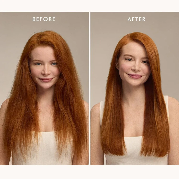 Moroccanoil Frizz Control Intense Smoothinhg Serum - Intensywnie Wygładzające Serum do Włosów 50ml przed i po.jpg