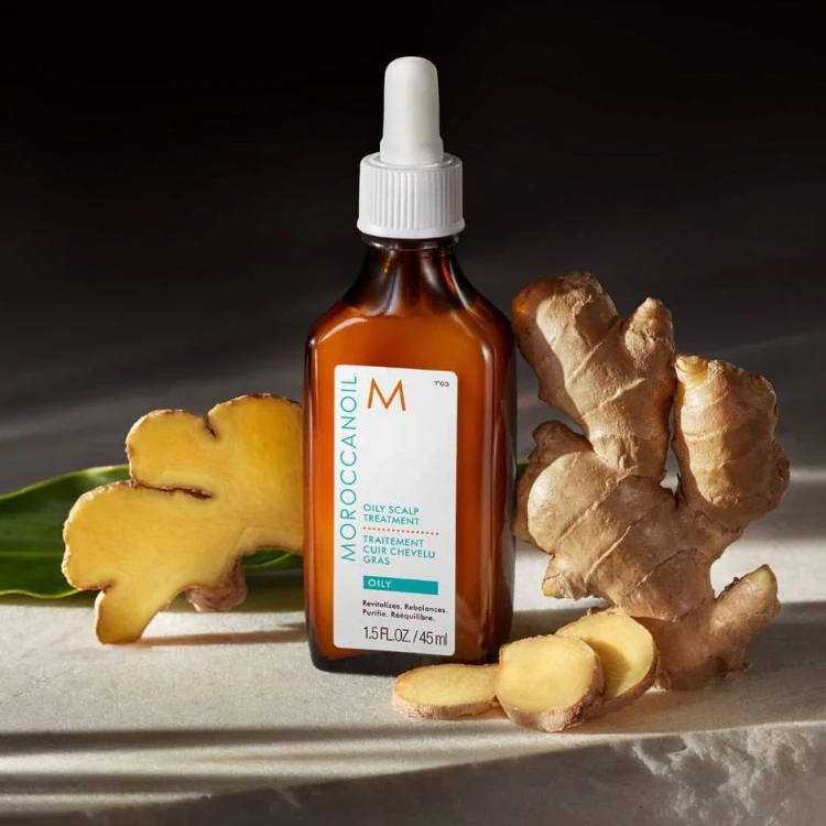 Moroccanoil Oily Scalp Treatment - Olejek Przywracający Równowagę Przetłuszającej się Skórze Głowy 45ml imbir.jpg