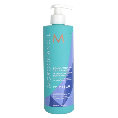 Moroccanoil Blonde Perfecting Purple Shampoo - Szampon do Blondów Neutralizujący Żółte Odcienie 500ml.jpg