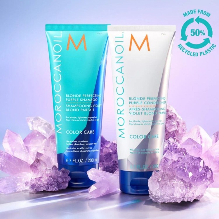 Moroccanoil Blonde Perfecting Purple Conditioner - Odżywka do Blondów Neutralizująca Żółte Odcienie seria.jpg