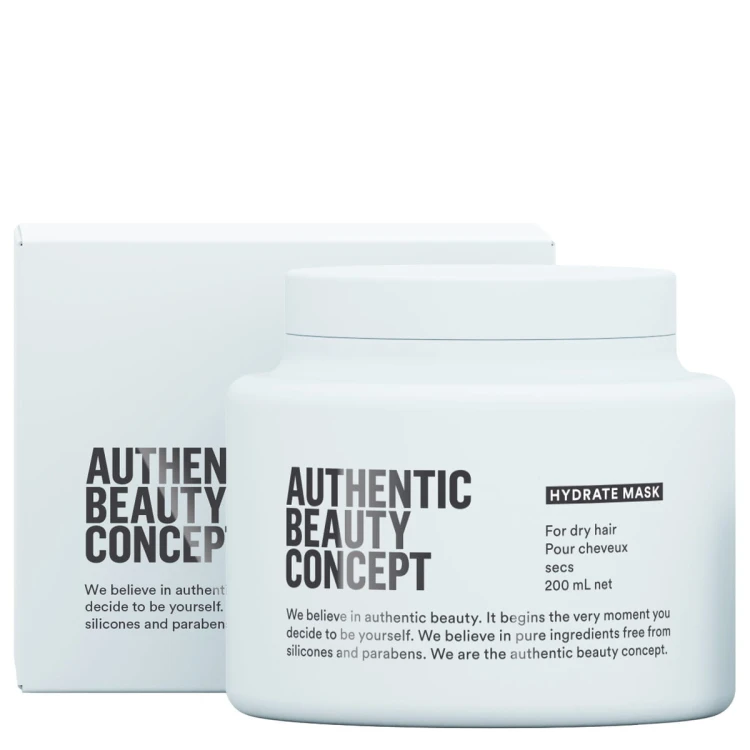 Authentic Beauty Concept Hydrate Mask - Maska Nawilżająca do Włosów Suchych 200ml opakowanie.jpg