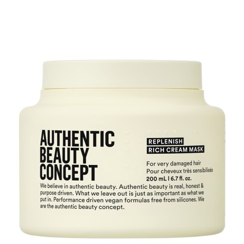 Authentic Beauty Concept Replenish Rich Cream Mask - Intensywna Kremowa Maska do Włosów Zniszczonych 200ml.jpg