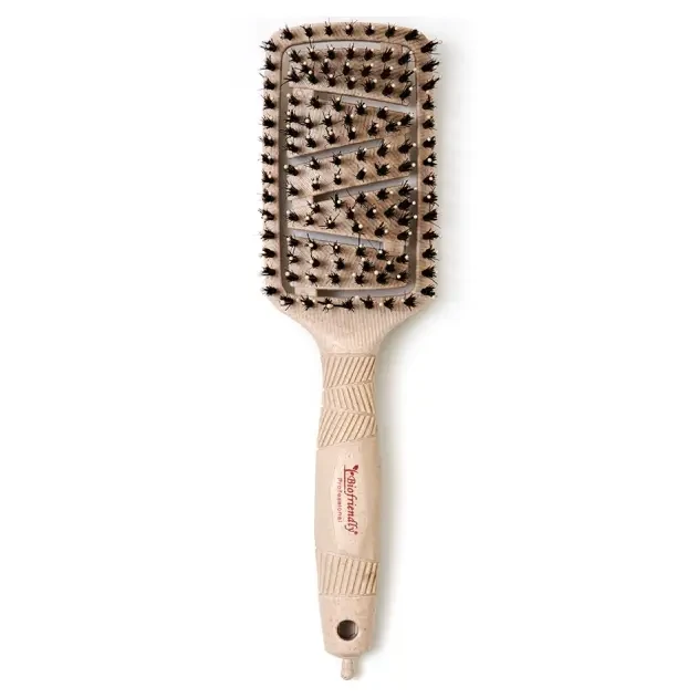 Biofriendly Vent Brush Nylon & Boar - Płaska Ażurowa Szczotka z Włosiem Dzika.webp