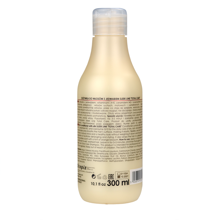 Stapiz Sleek Line Total Care Conditioner - Odżywka do Włosów Suchych i Uwrażliwionych 300ml skład.png