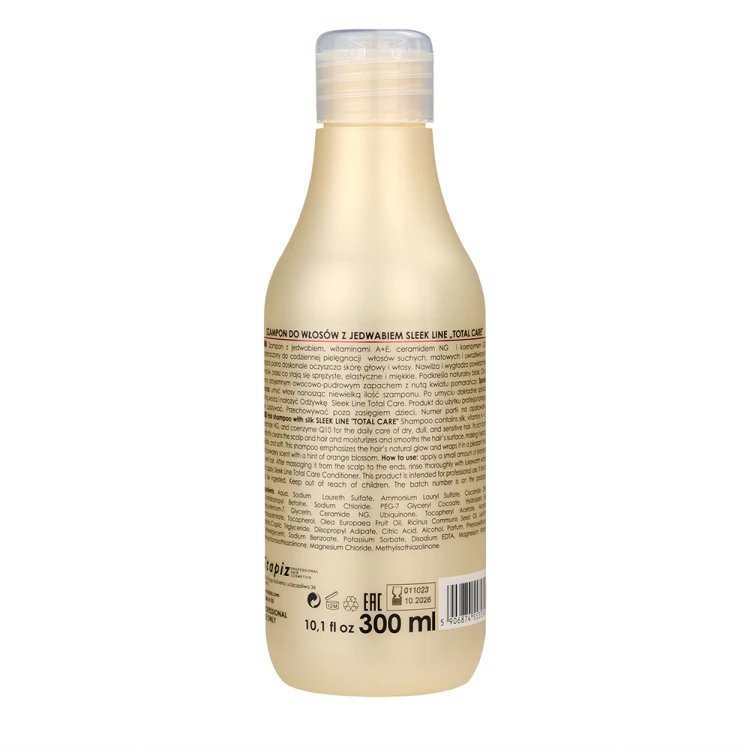 Stapiz Sleek Line Total Care Shampoo - Szampon do Włosów Suchych i Uwrażliwionych 300ml skład.png