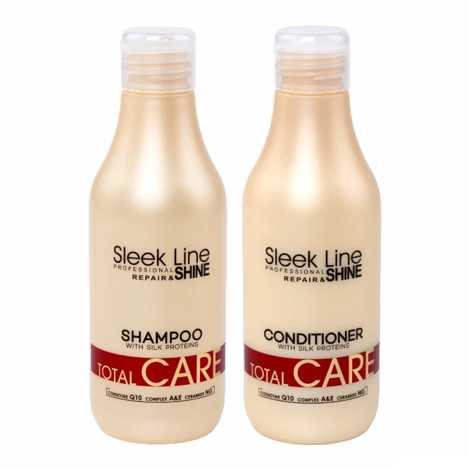 tapiz Sleek Line Total Care - Zestaw do Włosów Suchych i Uwrażliwionych - Szampon 300ml + Odżywka 300ml.webp