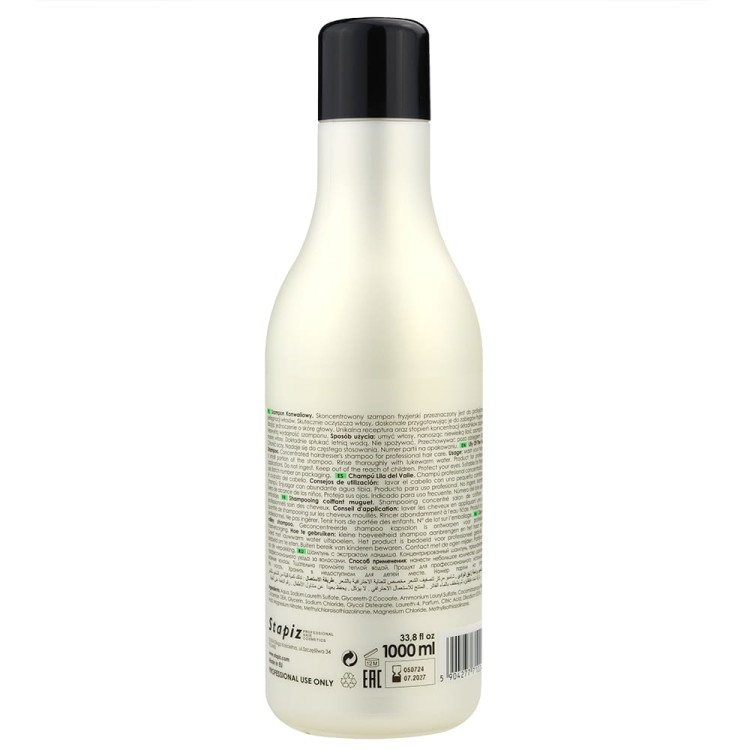 Stapiz Basic Salon Lily of the Valley Shampoo - Szampon Konwaliowy 1000 ml skład.jpg