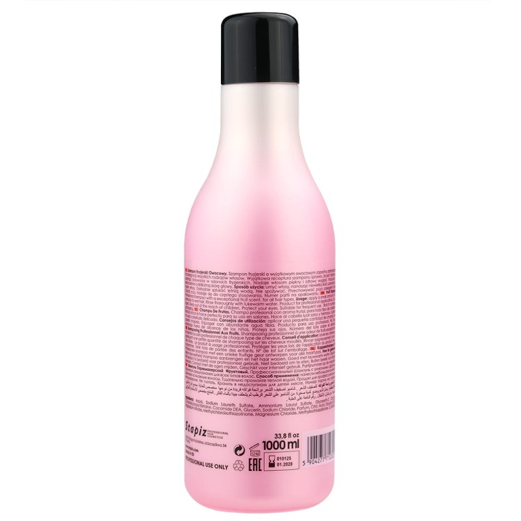 Stapiz Basic Salon Fruit Shampoo- Szampon Owocowy 1000 ml skład.jpg
