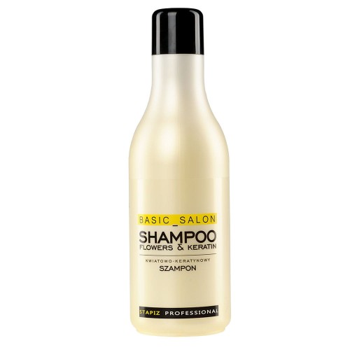 Stapiz Basic Salon Flowers & Keratin Shampoo - Szampon Kwiatowo-Keratynowy 1000 ml.jpg