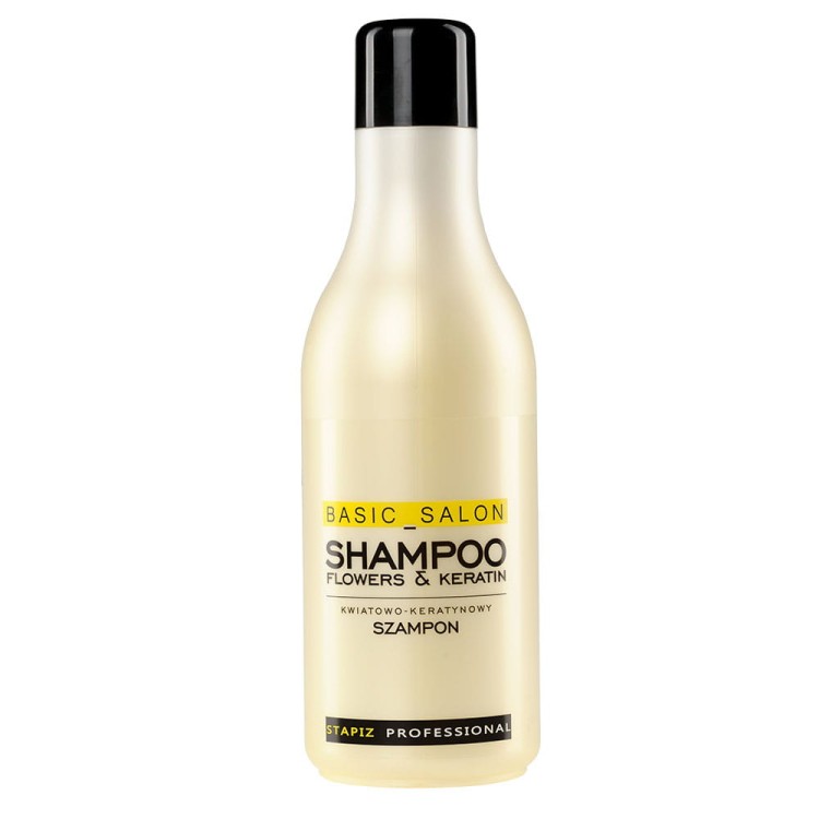 Stapiz Basic Salon Flowers & Keratin Shampoo - Szampon Kwiatowo-Keratynowy 1000 ml.jpg
