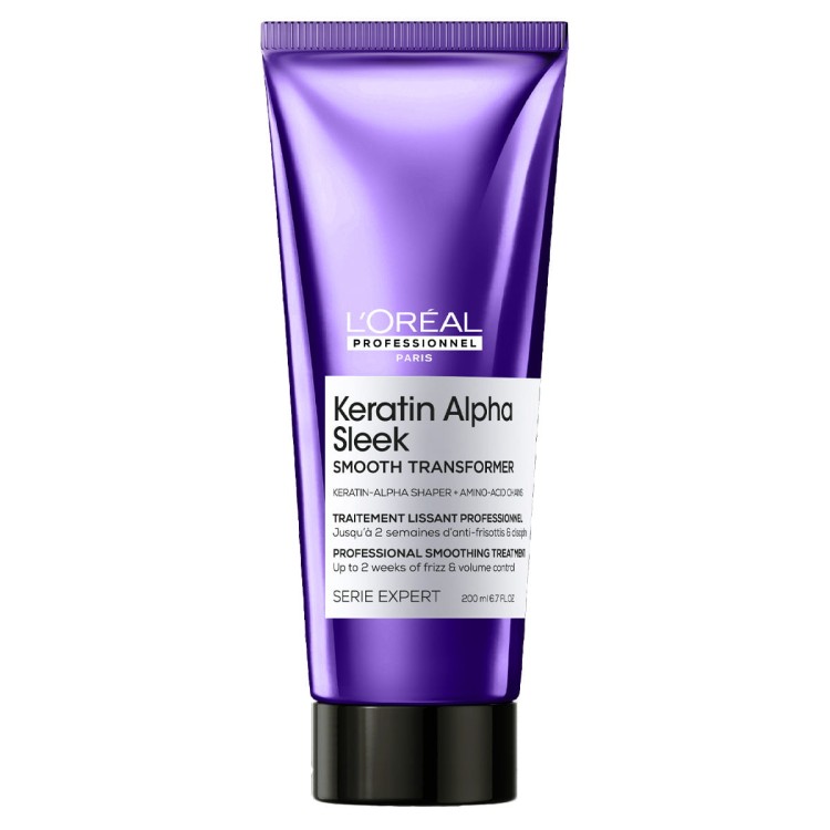 LOréal Professionnel Keratin Alpha Sleek Smooth Transformer - Kuracja Wygładzająca do Włosów Niezdyscyplinowanych 200ml.jpg
