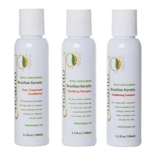 Encanto do Brasil - Zestaw do Keratynowego Prostowania Włosów 3x100ml.jpg