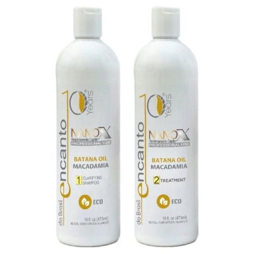 Encanto do Brasil Nanox Batana Oil - Zestaw do Keratynowego Prostowania Włosów 2x236ml.jpg
