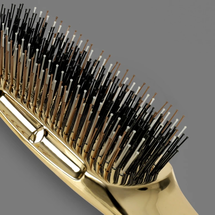 Szczotka trychologiczna poniks blackkomb DS380 złota_włosie.webp