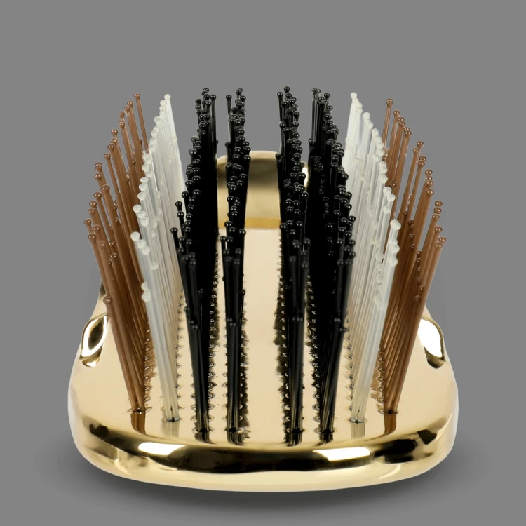 Szczotka trychologiczna poniks blackkomb DS380 złota_close.webp