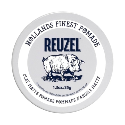 Reuzel Clay Matte Piglet Pomade – Glinka do Stylizacji Włosów – Mocny Chwyt i Matowe Wykończenie 35g.jpg