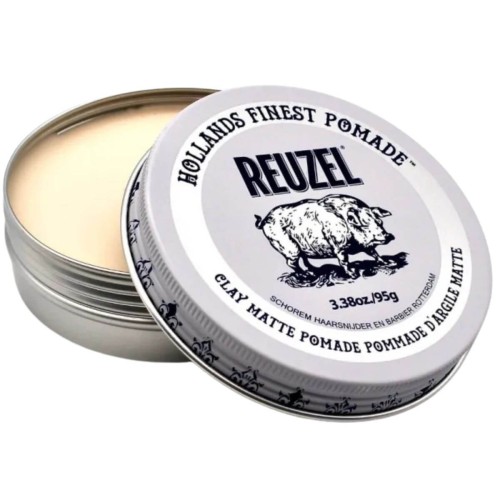 Reuzel Clay Matte Pig Pomade – Glinka do Stylizacji Włosów – Mocny Chwyt i Matowe Wykończenie 95g.jpg