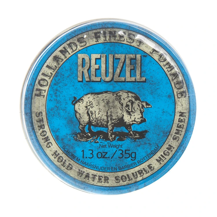 Reuzel Blue Strong Hold High Sheen Pomade – Wodna Pomada – Mocny Chwyt i Wysoki Połysk 35g.png