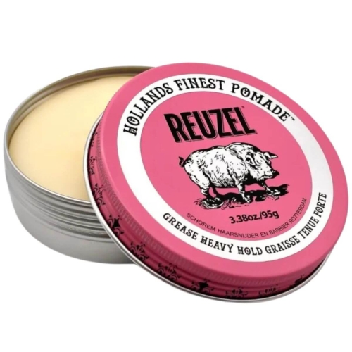 Reuzel Pink Grease Heavy Hold Pig Pomade – Profesjonalna Pomada – B. Mocny Chwyt i Średni Połysk 95g.jpg