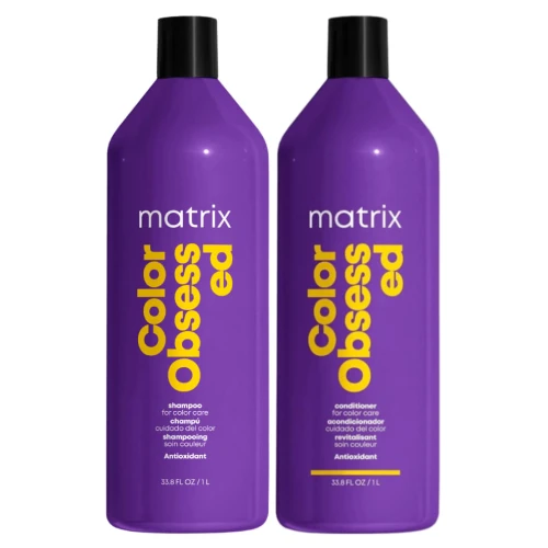 Matrix TR Color Obsessed - Zestaw do Włosów Farbowanych - Szampon 1000ml + Odżywka 1000ml