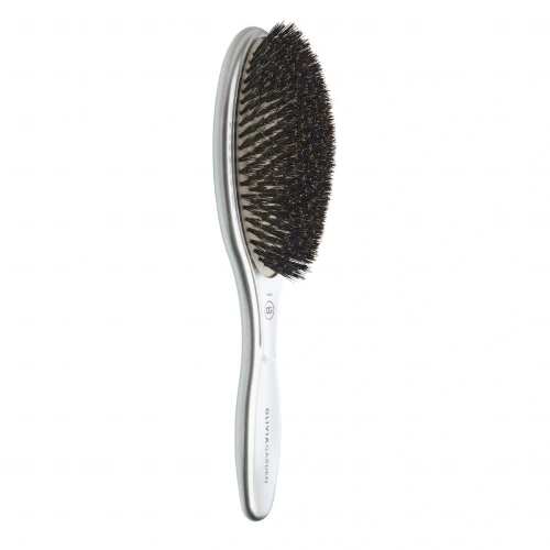Olivia Garden Expert Care Oval Boar Silver - Szczotka do Rozczesywania Włosów z Włosiem Dzika 2.webp