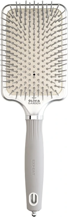 Olivia Garden Expert Care Rectangular Nylon Bristle Silver L.jpg