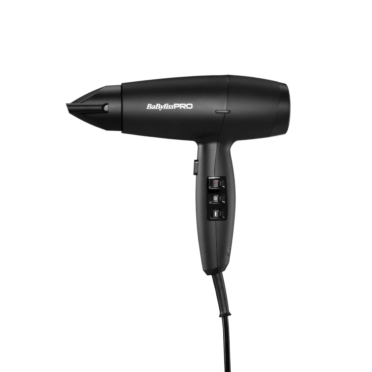 BaByliss PRO Lupia HS Digital - Suszarka do Włosów z Jonizacją - 2200W - BAB7600E z koncentratorem krótkim.webp