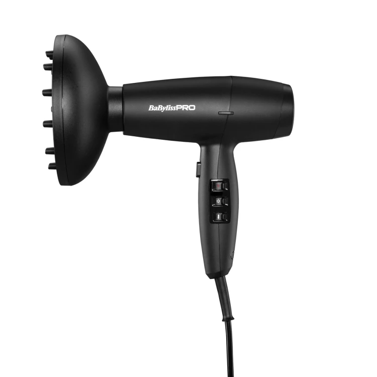 BaByliss PRO Lupia HS Digital - Suszarka do Włosów z Jonizacją - 2200W - BAB7600E z dyfuzorem.webp