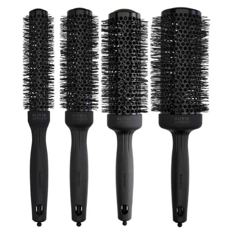 ZESTAW - 4 Profesjonalne Szczotki Olivia Garden Blowout Speed XL Black Label Wavy Bristles - 25 mm _ 35 mm _ 45 mm _ 55 mm.webp