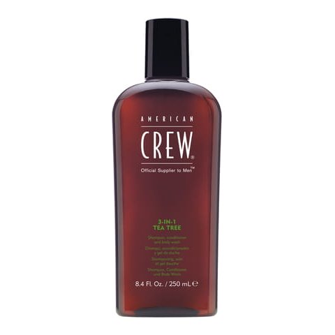 American Crew 3-in-1 Tea Tree - Szampon Odżywka i Żel pod Prysznic w Jednym 250 ml.jpg