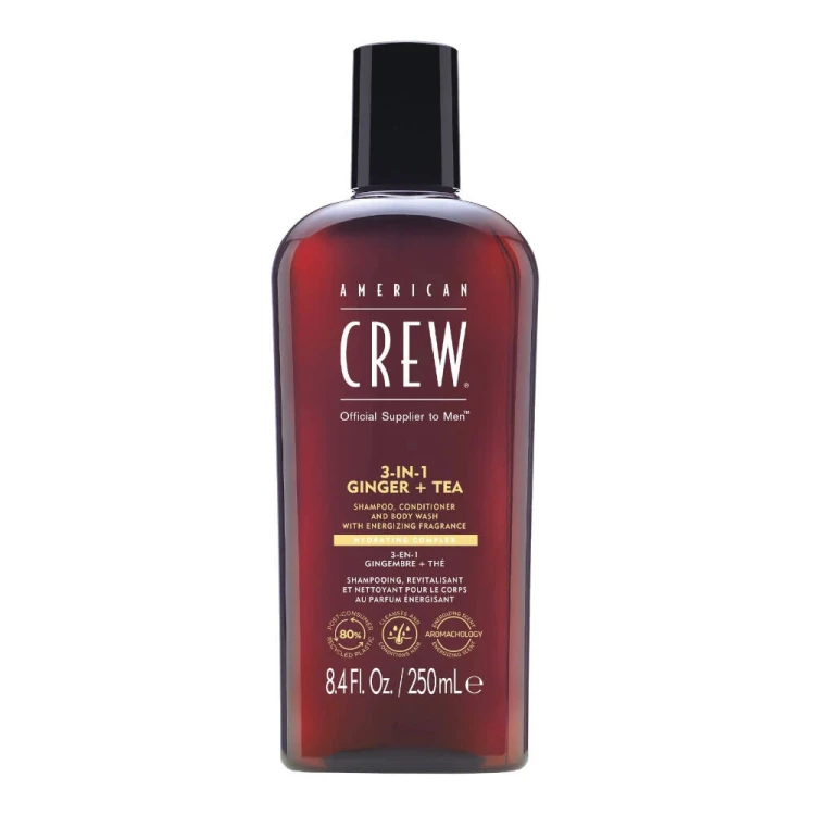 American Crew 3-in-1 Ginger + Tea - Szampon, Żel pod Prysznic i Odżywka w Jednym 250ml.jpg