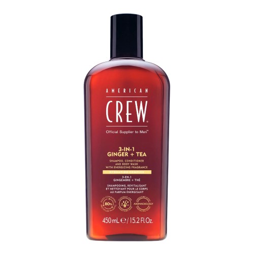 American Crew 3-in-1 Ginger + Tea - Szampon, Żel pod Prysznic i Odżywka w Jednym 450ml.jpg
