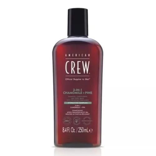 American Crew Classic 3-in-1 Chamomile + Pine - Szampon, Odżywka i Żel Pod Prysznic w Jednym 250ml.webp