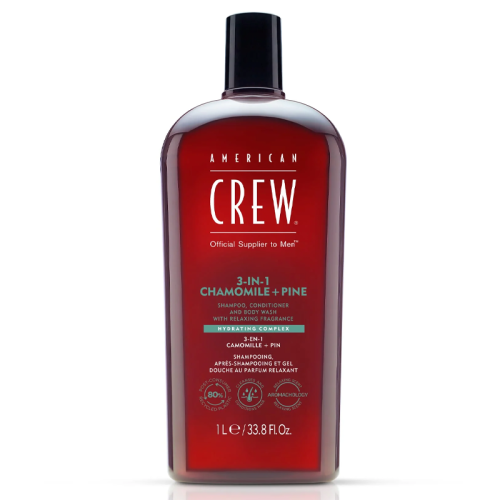 American Crew Classic 3-in-1 Chamomile + Pine - Szampon, Odżywka i Żel Pod Prysznic w Jednym 1000ml.png