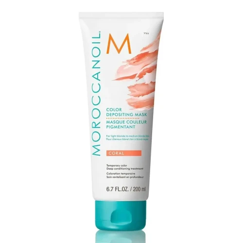 Moroccanoil Color Depositing Mask Coral - Koloryzująca Maska do Włosów 200ml.webp