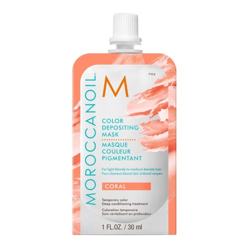 Moroccanoil Color Depositing Mask Coral - Koloryzująca Maska do Włosów 30ml.jpg
