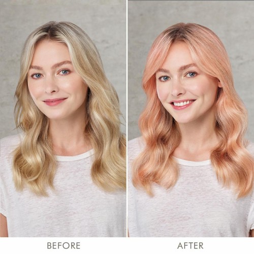 Moroccanoil Color Depositing Mask Coral - Koloryzująca Maska do Włosów Przed i Po.jpg