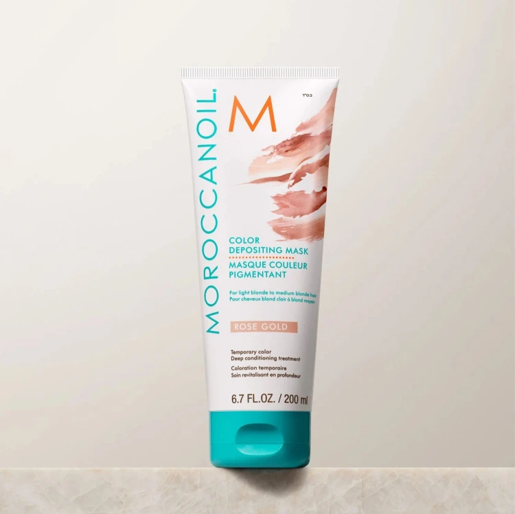 Moroccanoil Color Depositing Mask Rose Gold - Koloryzująca Maska do Włosów 200ml toner.jpg