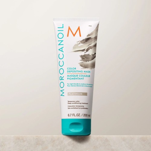 Moroccanoil Color Depositing Mask Platinum - Koloryzująca Maska do Włosów 200 ml.jpg