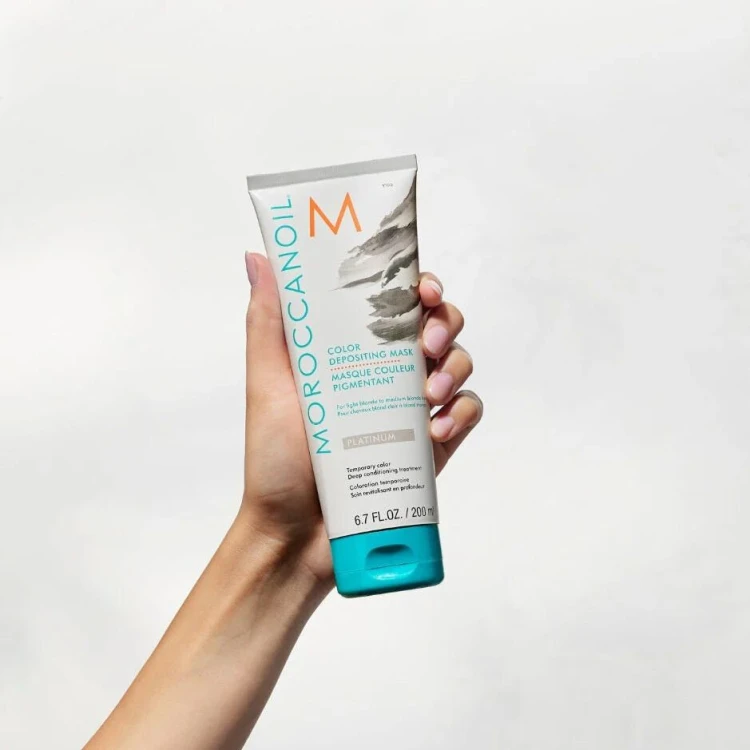Moroccanoil Color Depositing Mask Platinum - Koloryzująca Maska do Włosów 200ml toner.jpg