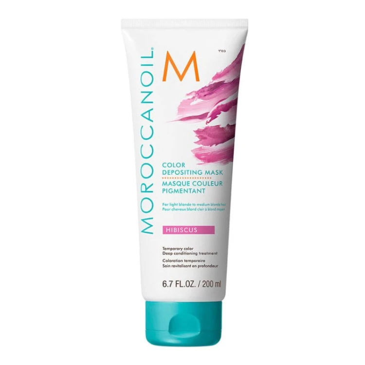 Moroccanoil Color Depositing Mask Hibiscus - Koloryzująca  Maska do Włosów 200ml.jpg