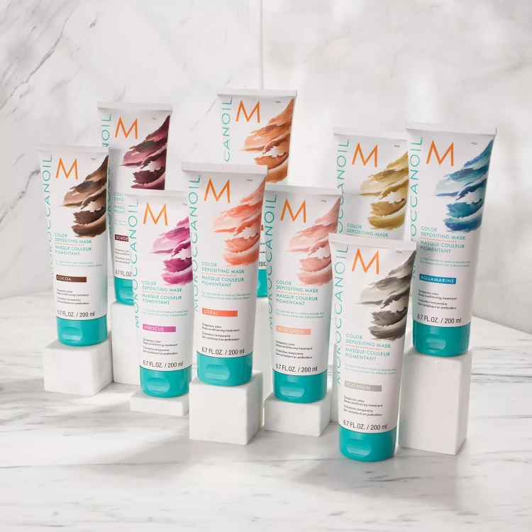 Moroccanoil Color Depositing Mask - Koloryzująca Maska do Włosów 200ml kolekcja.webp
