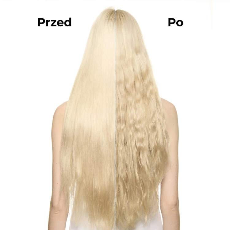 LOreal Tecni Art Flex Waves - Spray z Solą Morską Nadający Efekt Plażowych Fal 190 ml (BEACH WAVES) Przed i po.jpg