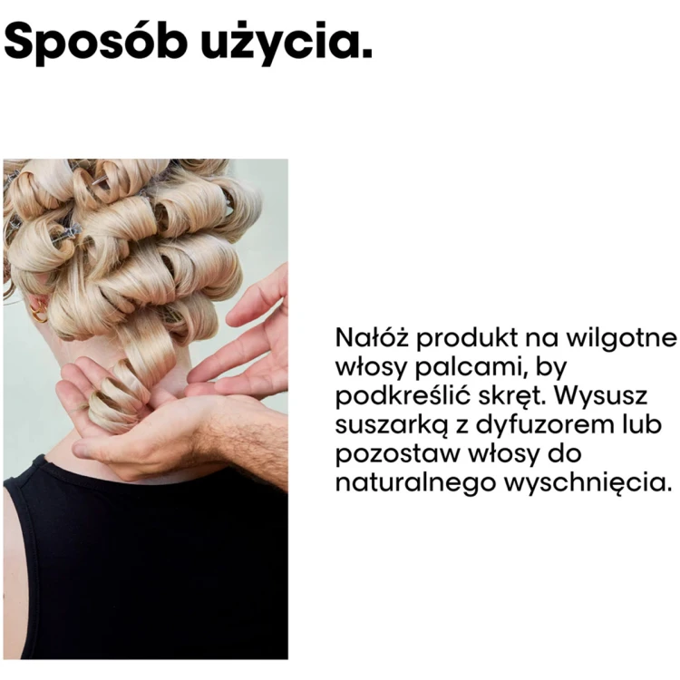 LOreal Tecni Art Flex Curl Bounce - Krem Podkreślający Skręt Włosów 200ml (BOUNCY & TENDER) Sposób użycia.jpg