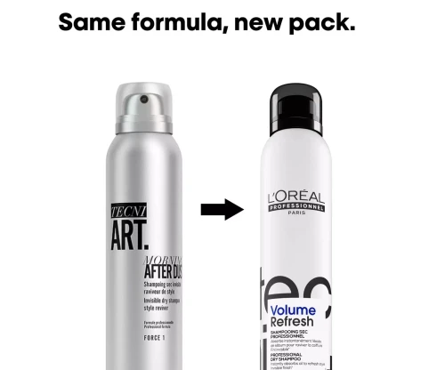 LOreal Tecni Art Volume Refresh - Suchy Szampon Zwiększający Objętość Włosów 200 ml (MORNING AFTER DUST) zmiana szaty.webp